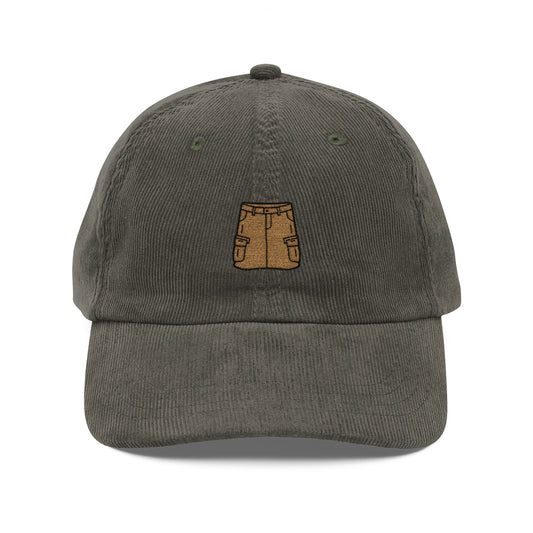 Cargo Shorts Vintage Corduroy Cap