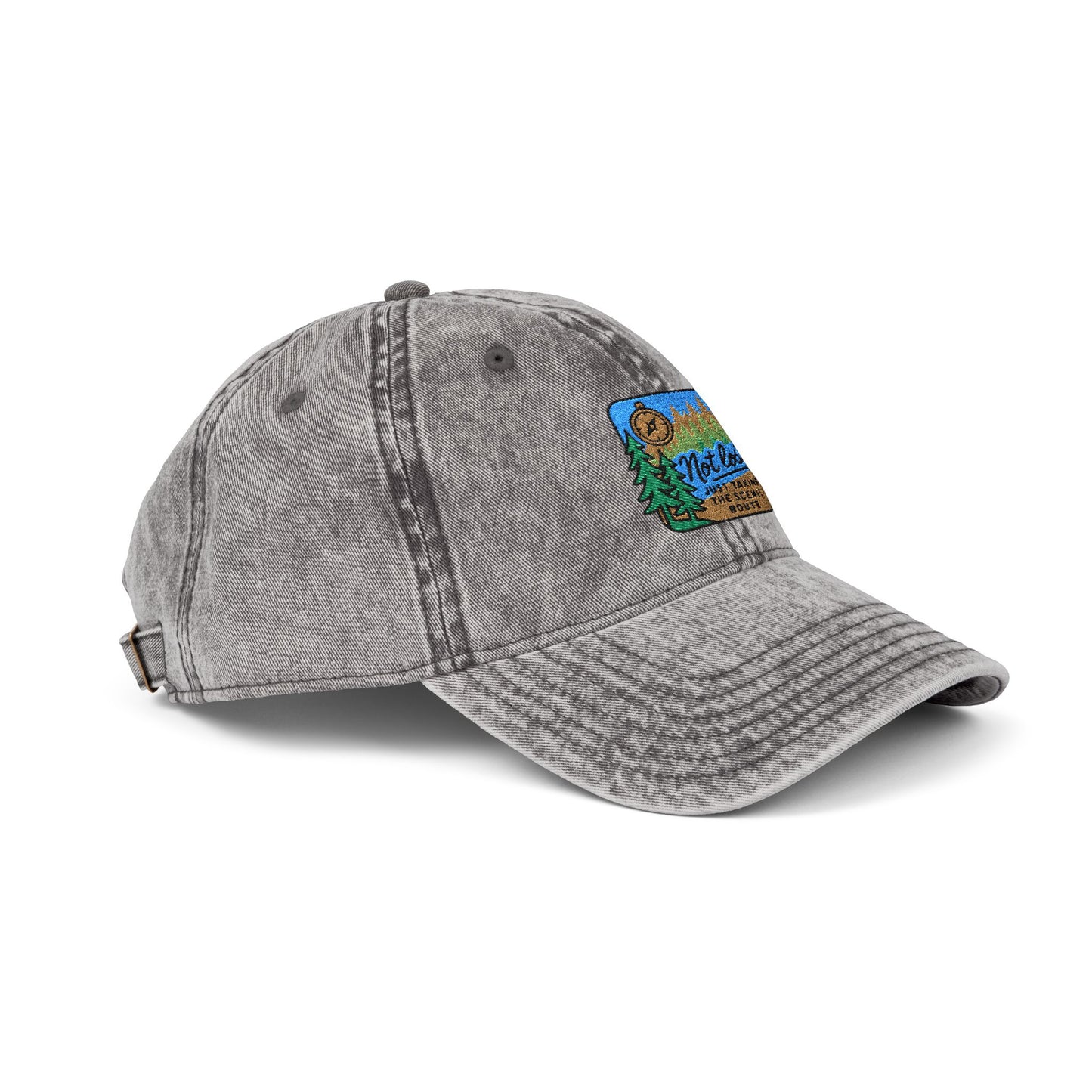 I'm Not Lost. I'm Taking the Scenic Route. Vintage Wash Dad Hat