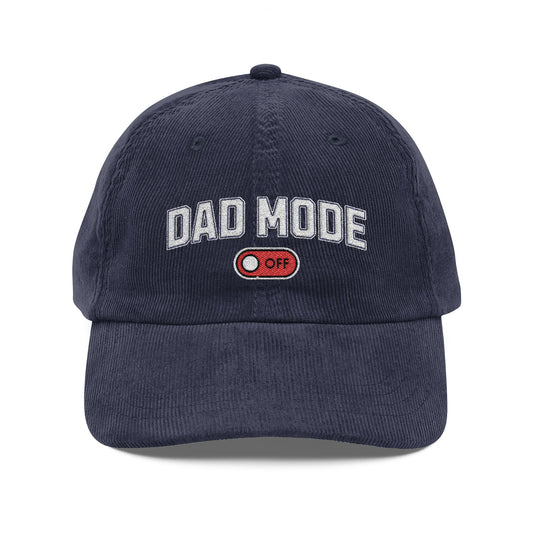 Dad Mode OFF Vintage Corduroy Cap
